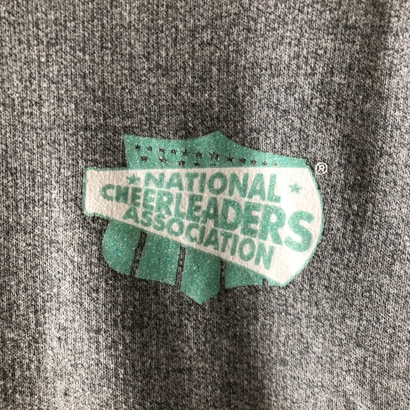 NCA Grey Glitter Cheerleading Logo Sweatshirt MD - Picture 2 of 6